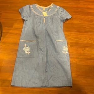 House robe, blue collar